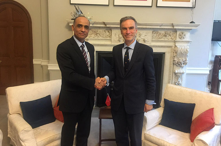 Meeting of Ambassador Nabil Ben Khedher with Dr Andrew Murrison